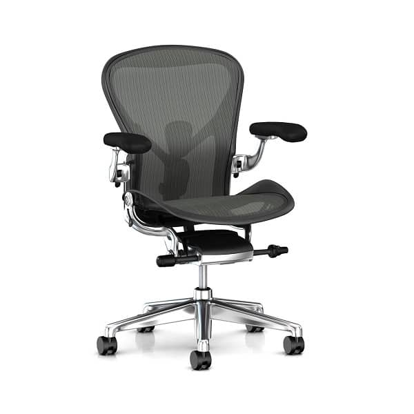 Aeron de Herman Miller es la silla ergonómica por excelencia.