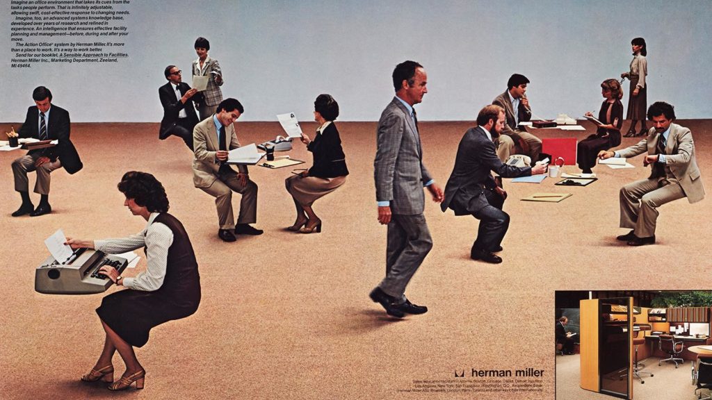 HERMAN MILLER aportó una de las grandes innovaciones en sillas de oficina con la distribución del peso