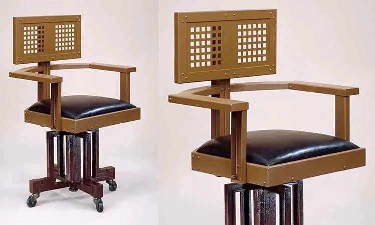 Frank Lloyd Wright diseñó una silla casi escultórica, pero muy incómoda