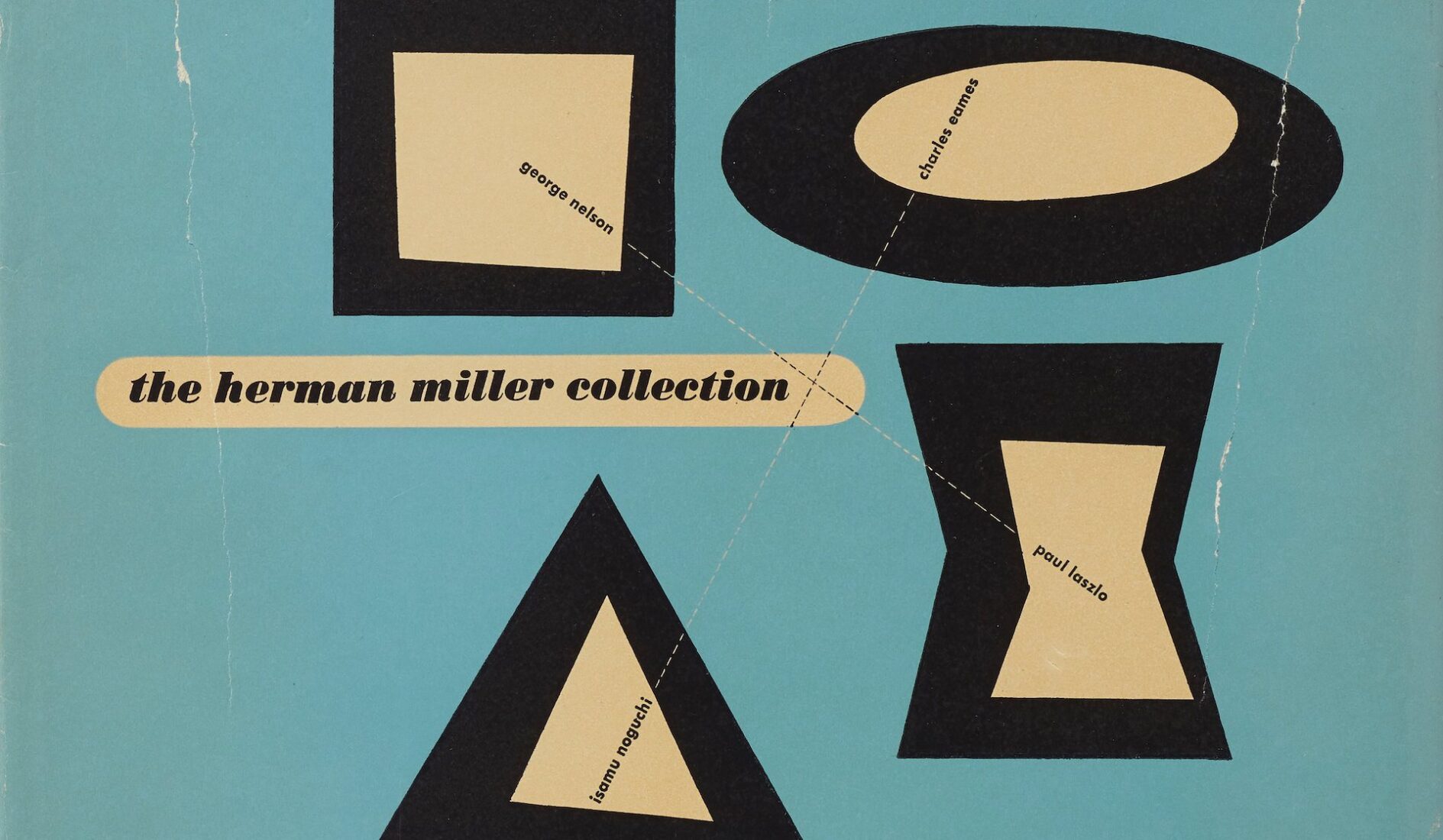 El catálogo Herman Miller Collection, con los nombres de los diseñadores en portada. Entre ellos, George Nelson